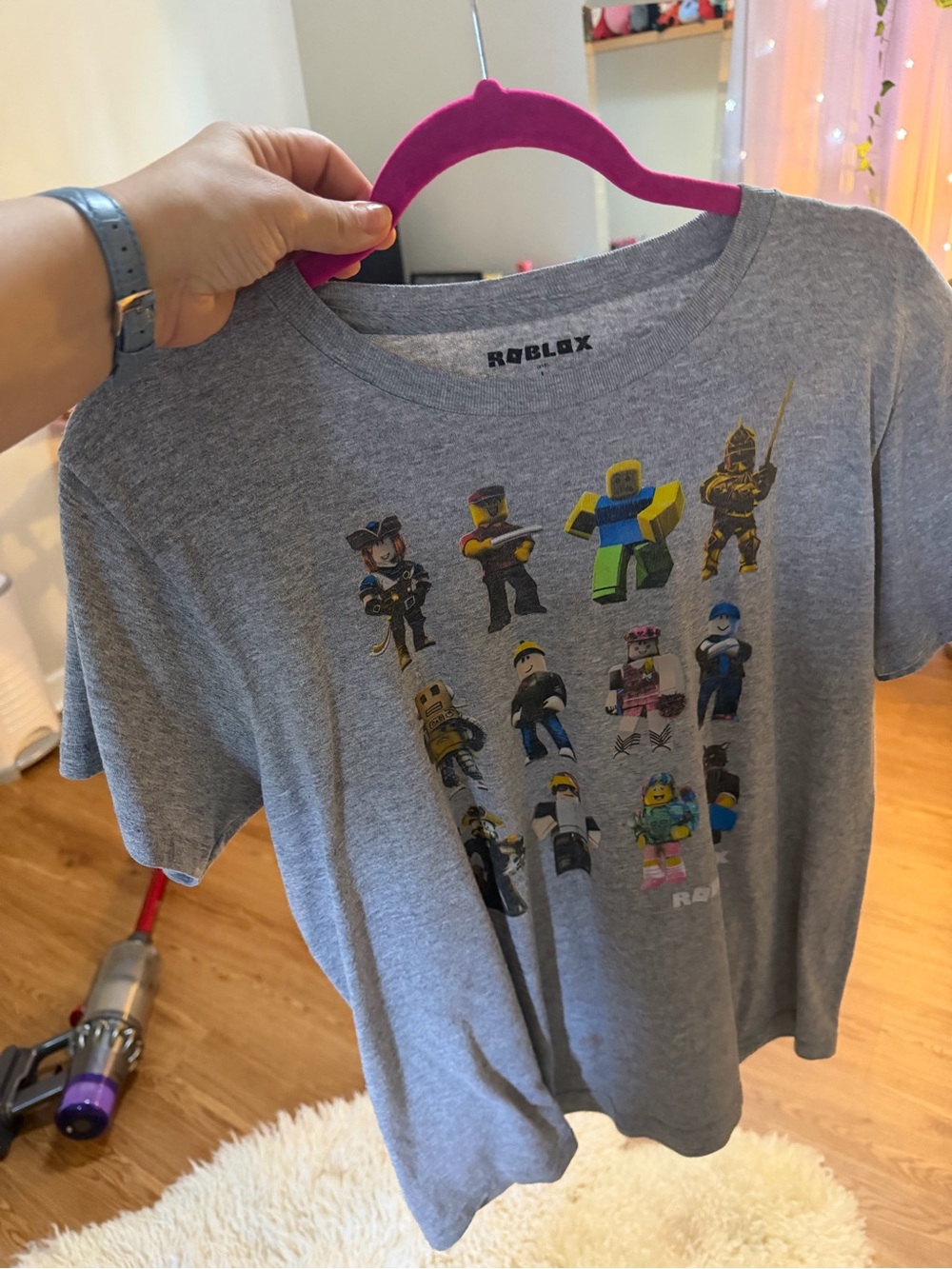 Roblox Boys' Grey Short-Sleeve Character Tee